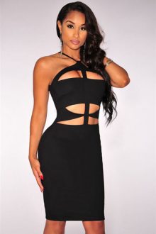 Black Cutout Bodycon